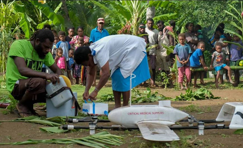 drones deliver vaccines