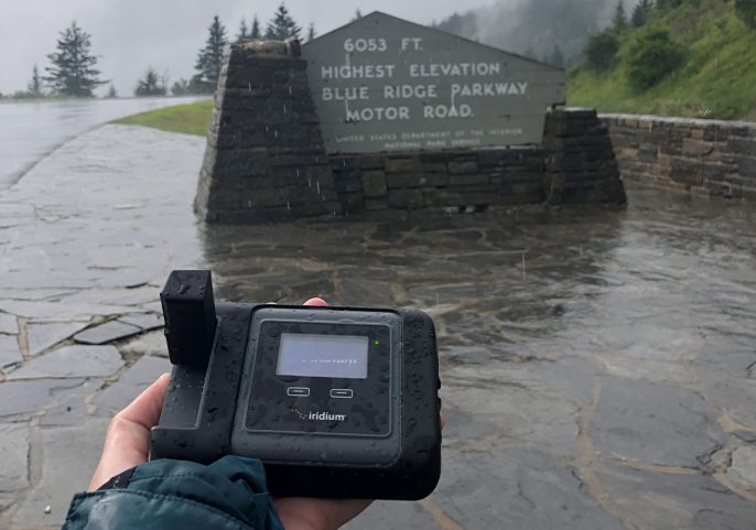 iridium connected in bad weather